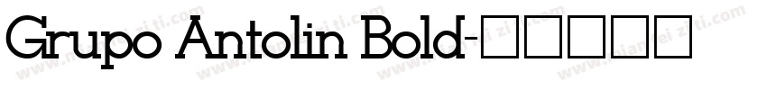 Grupo Antolin Bold字体转换